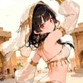 砂漠の街の踊り子少女 5枚目