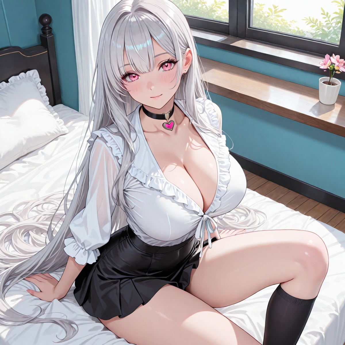 銀髪の子