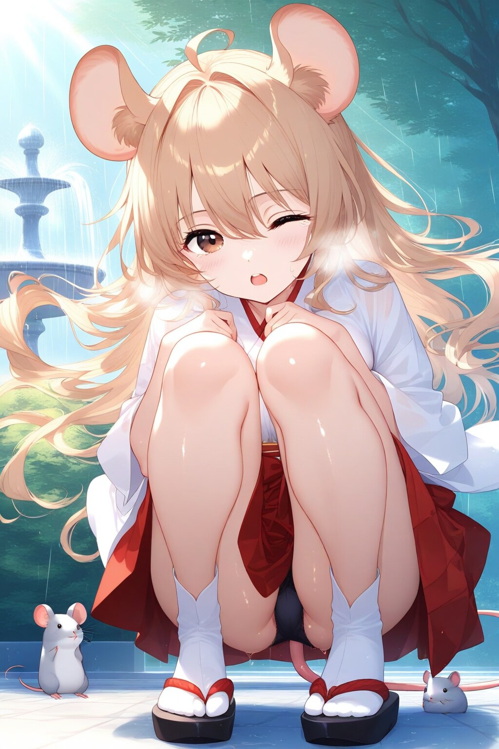 ちょっと苦しげなハムっ娘ちゃん