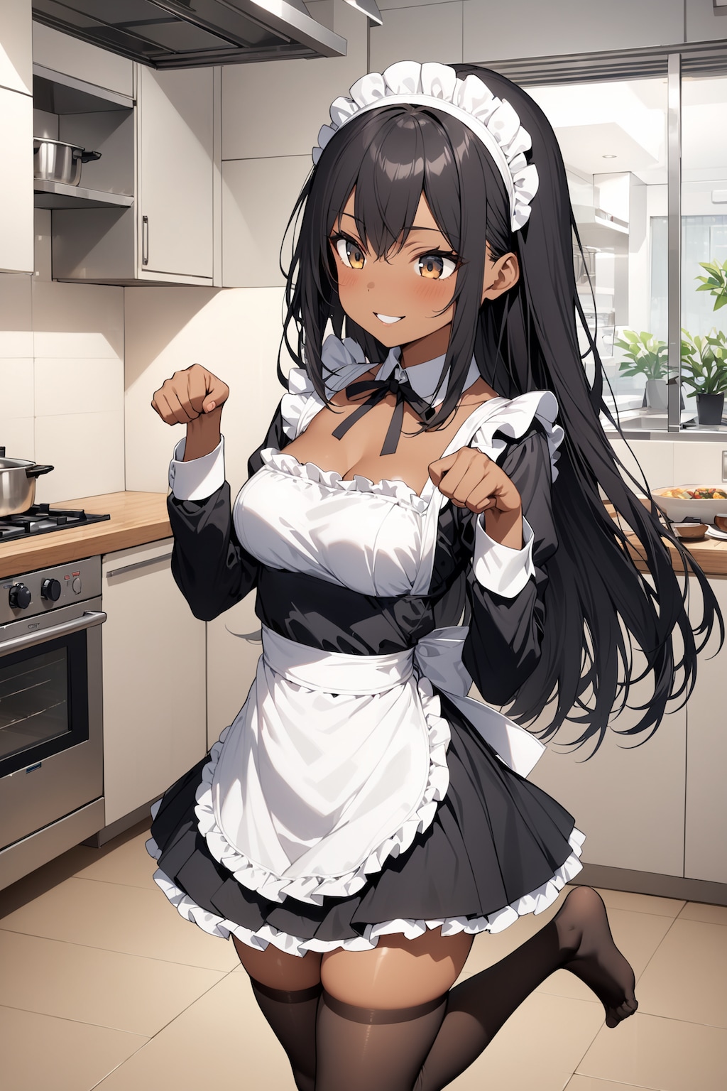 ご主人様、食事の用意ができました・・・にゃん❤