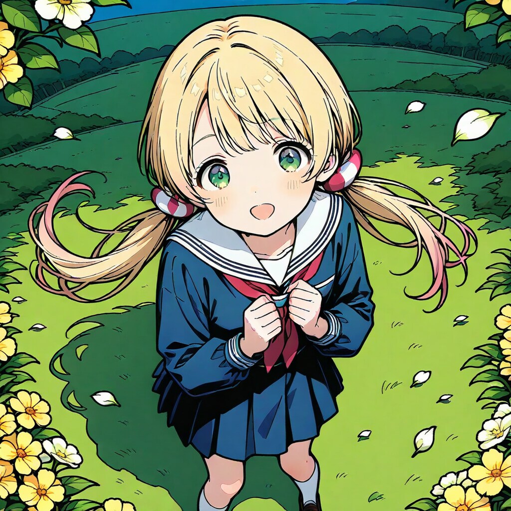 金髪セーラー服