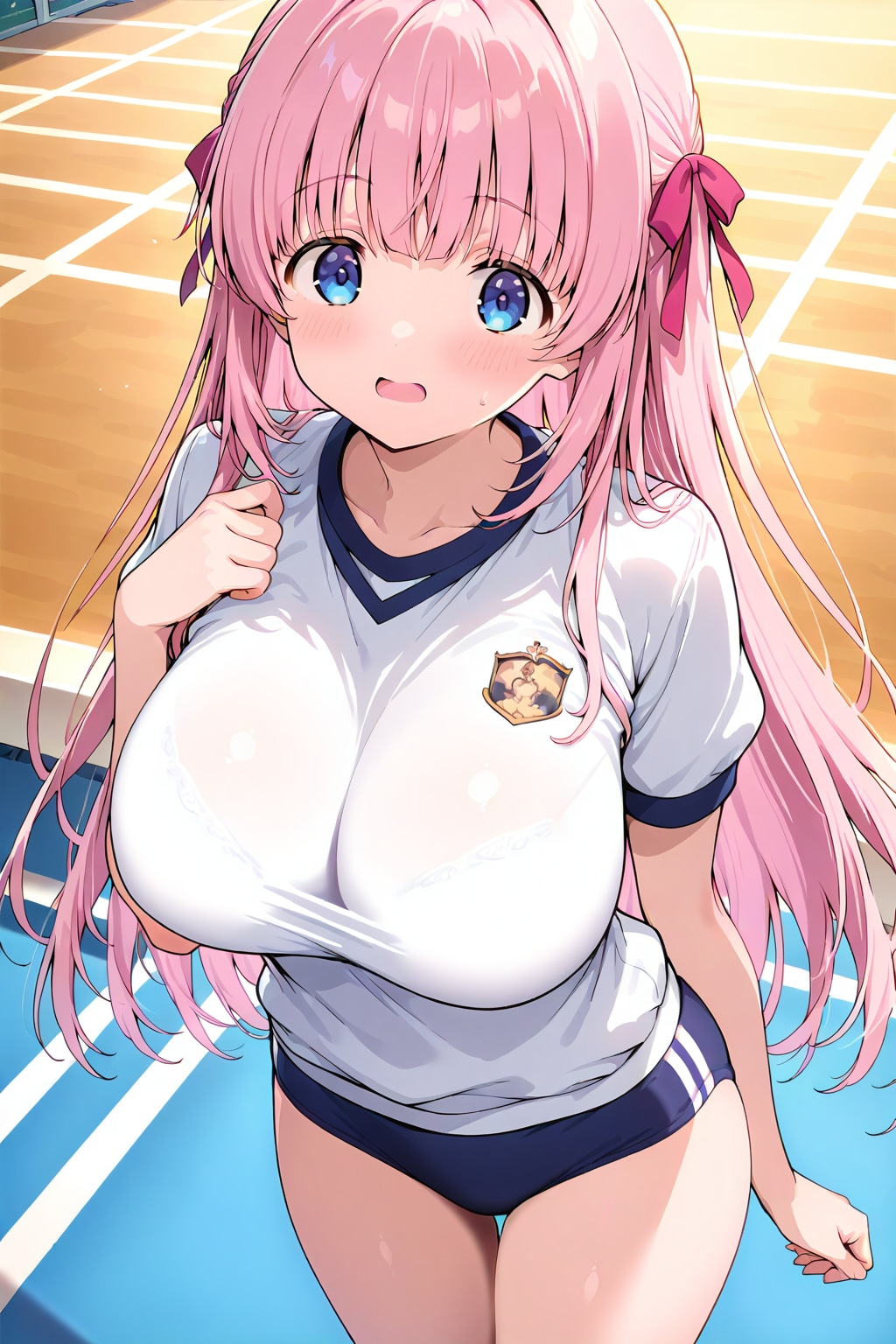 体操服のピンク髪ちゃん