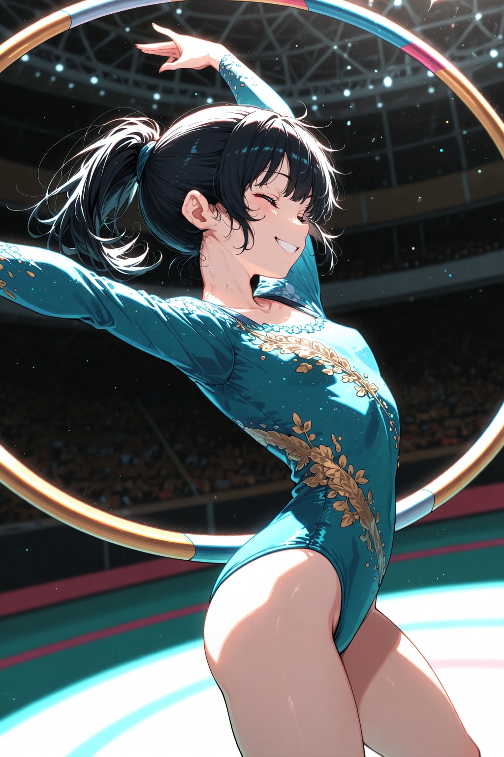 フープで舞う