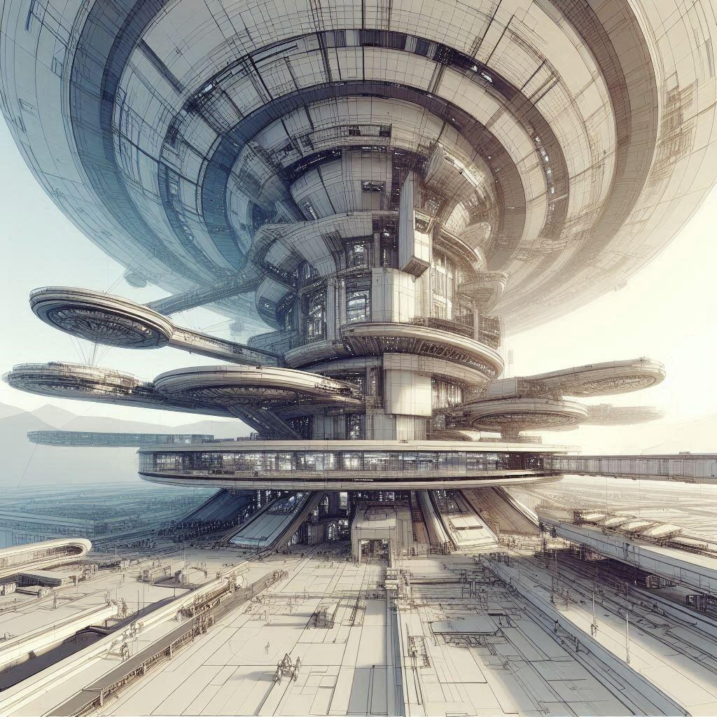 塵ひとつ無い都市には人影も無い