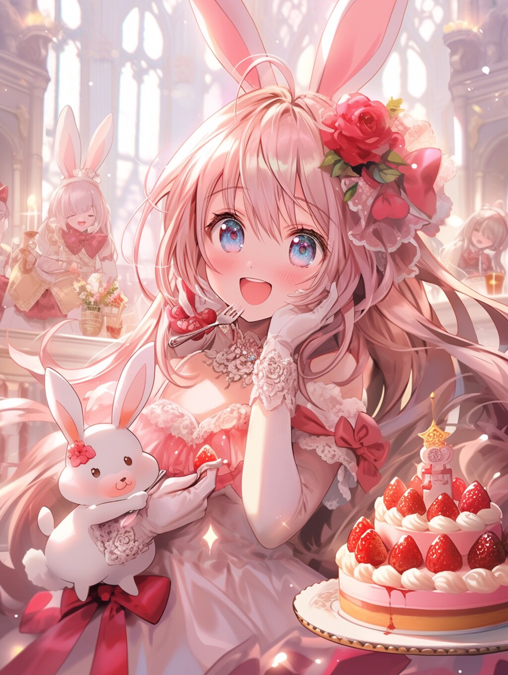 ケーキを食べる女の子