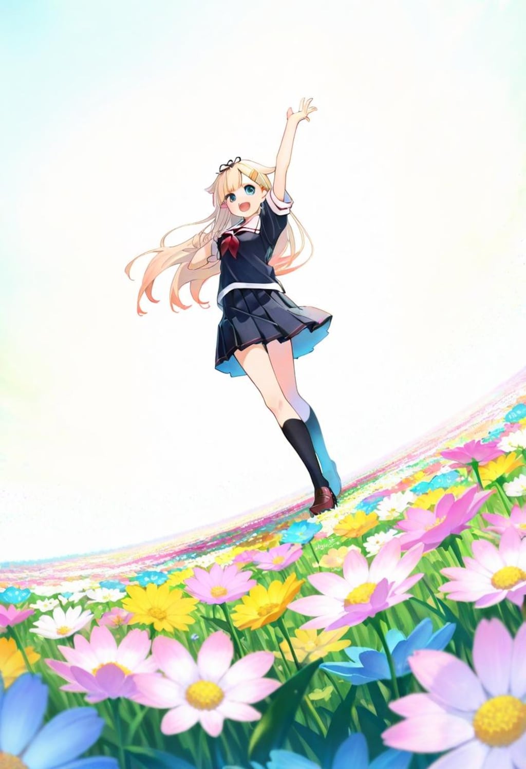 花畑の夕立さん