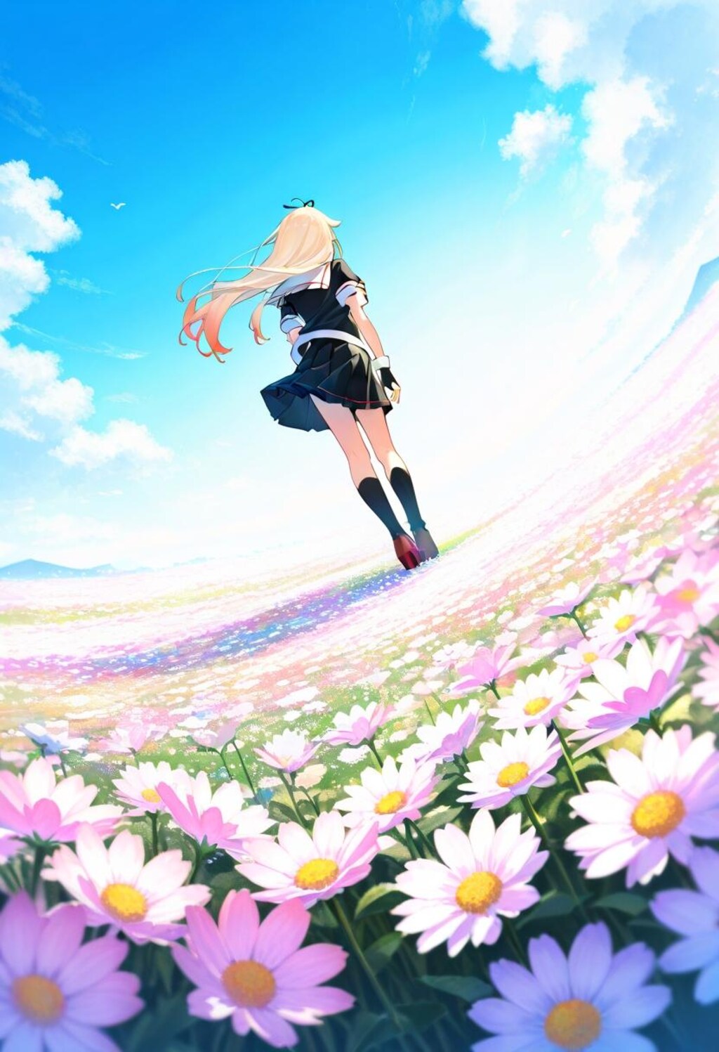 花畑の夕立さん