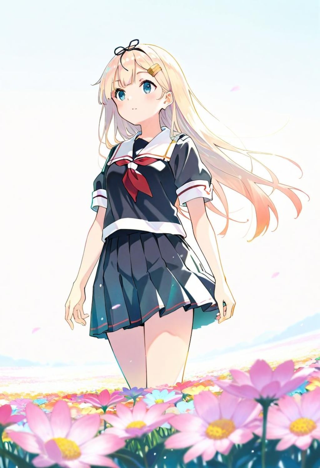 花畑の夕立さん