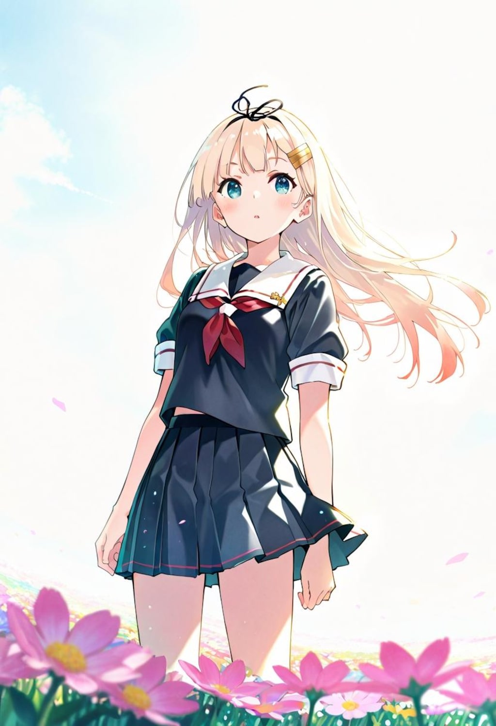 花畑の夕立さん