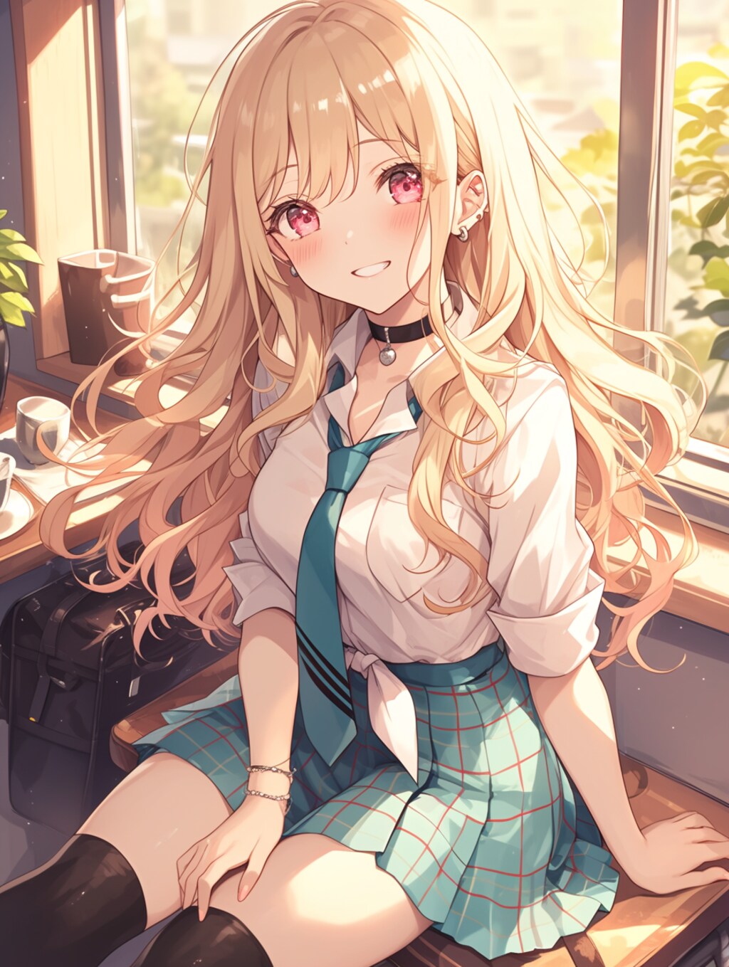 日向ぼっこをする喜多川海夢