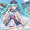 初音ミクと軍用機 4枚目