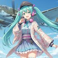 初音ミクと軍用機 2枚目