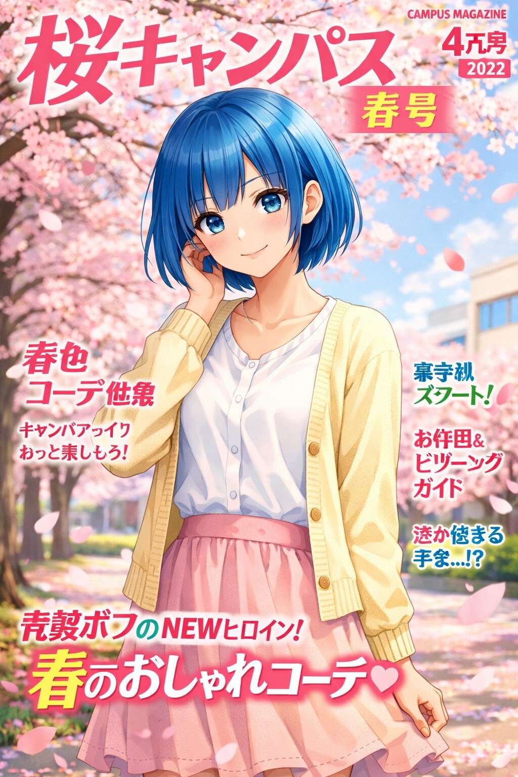 桜キャンパス春号 | の人気AIイラスト・グラビア