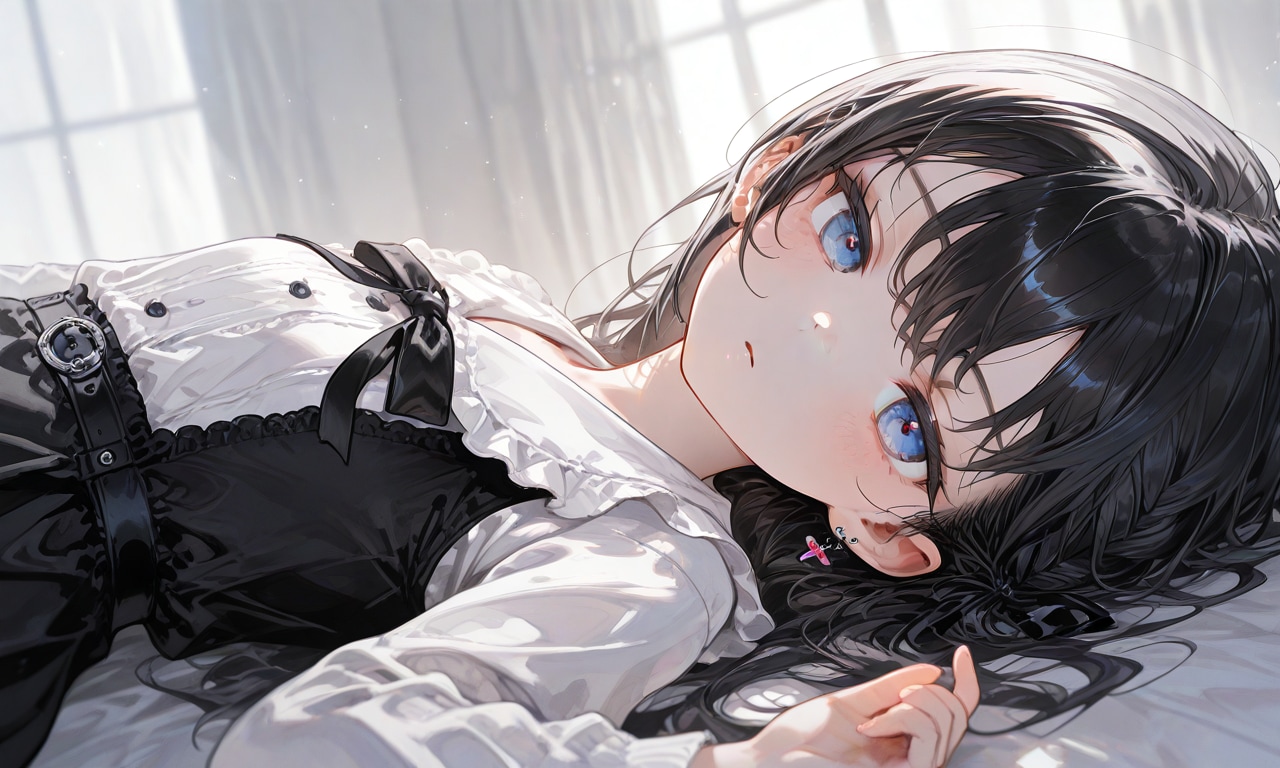 黒髪ロリロングドレス | の人気AIイラスト・グラビア