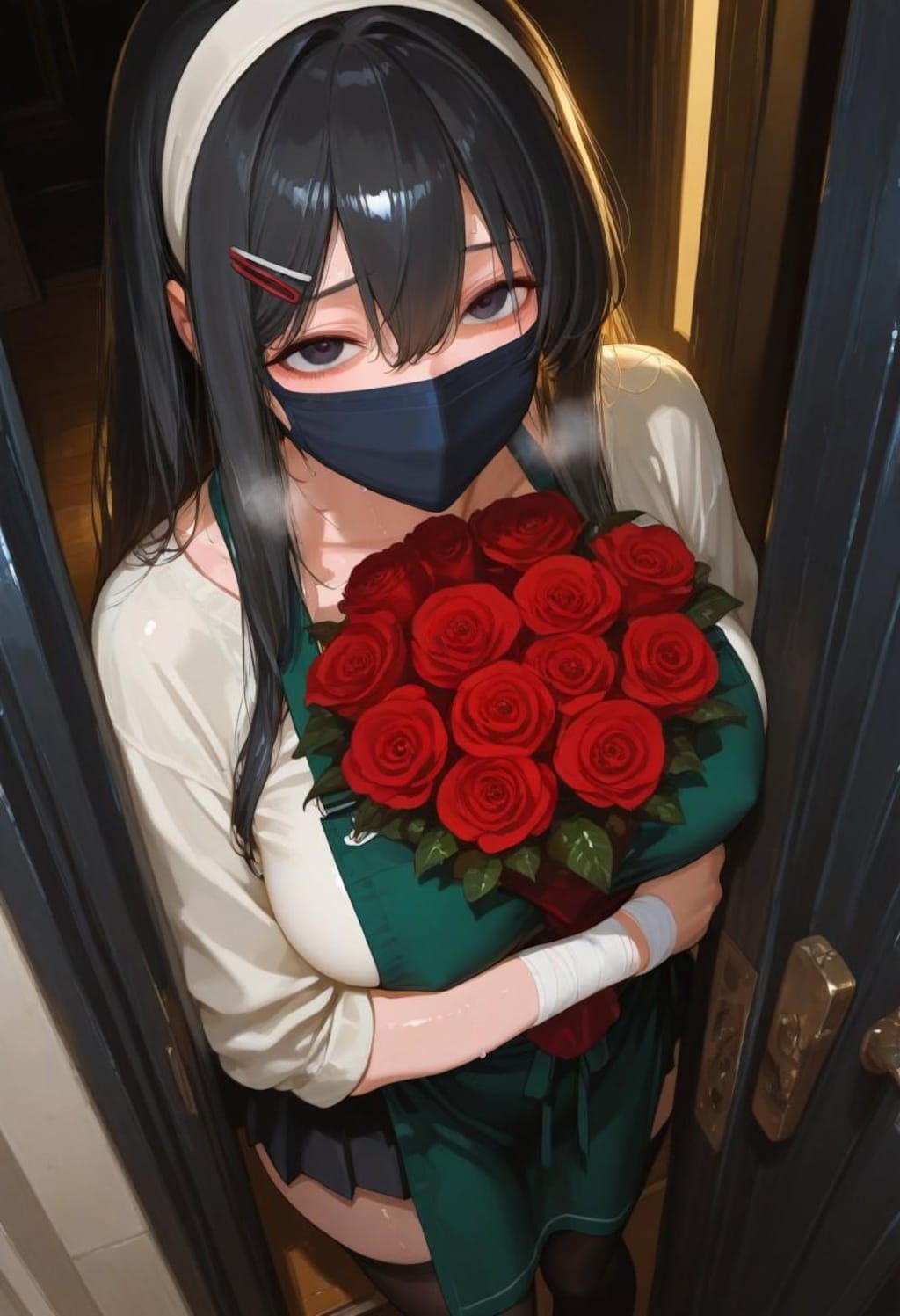 あ、あのご注文のお花を…