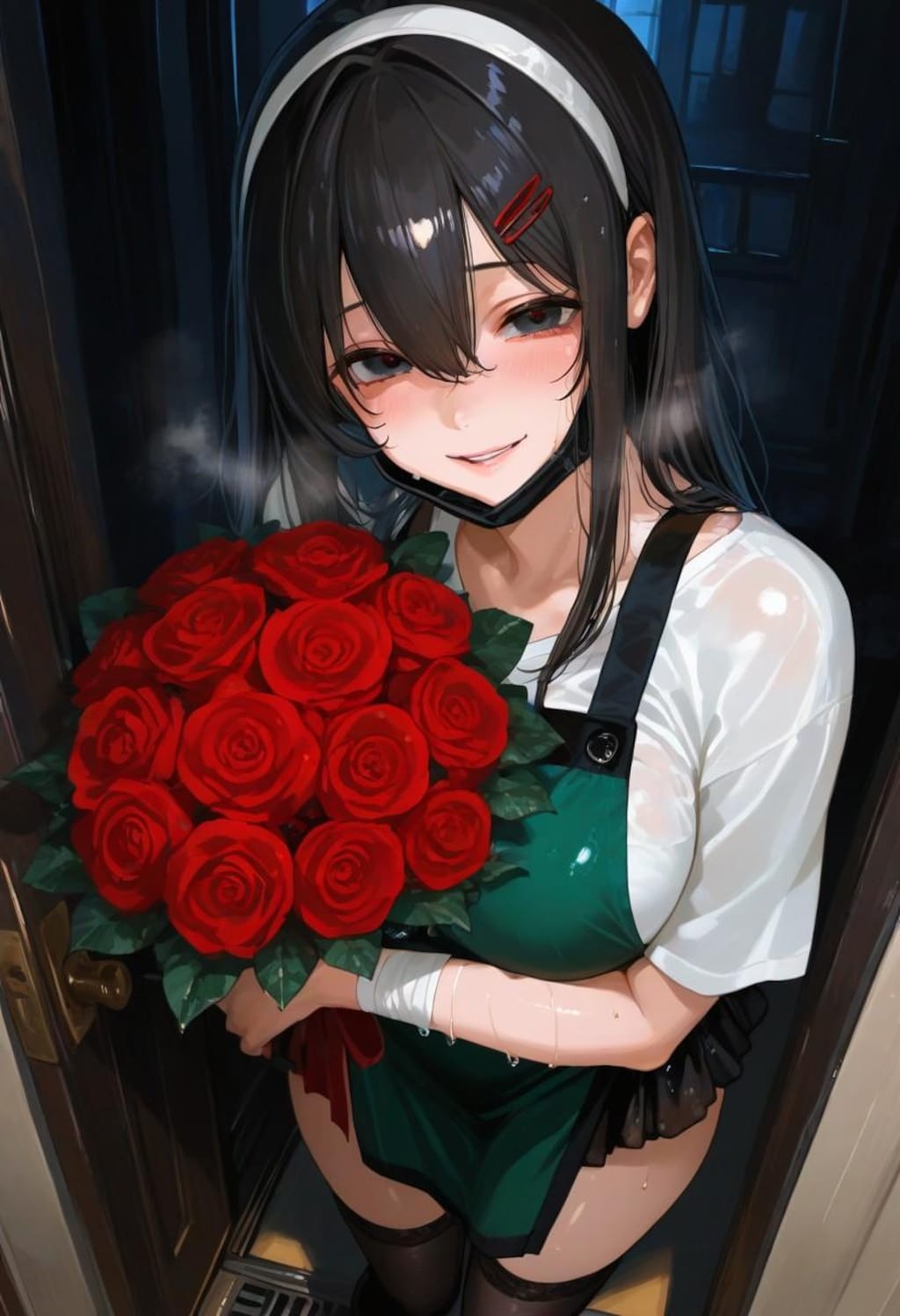 あ、あのご注文のお花を…