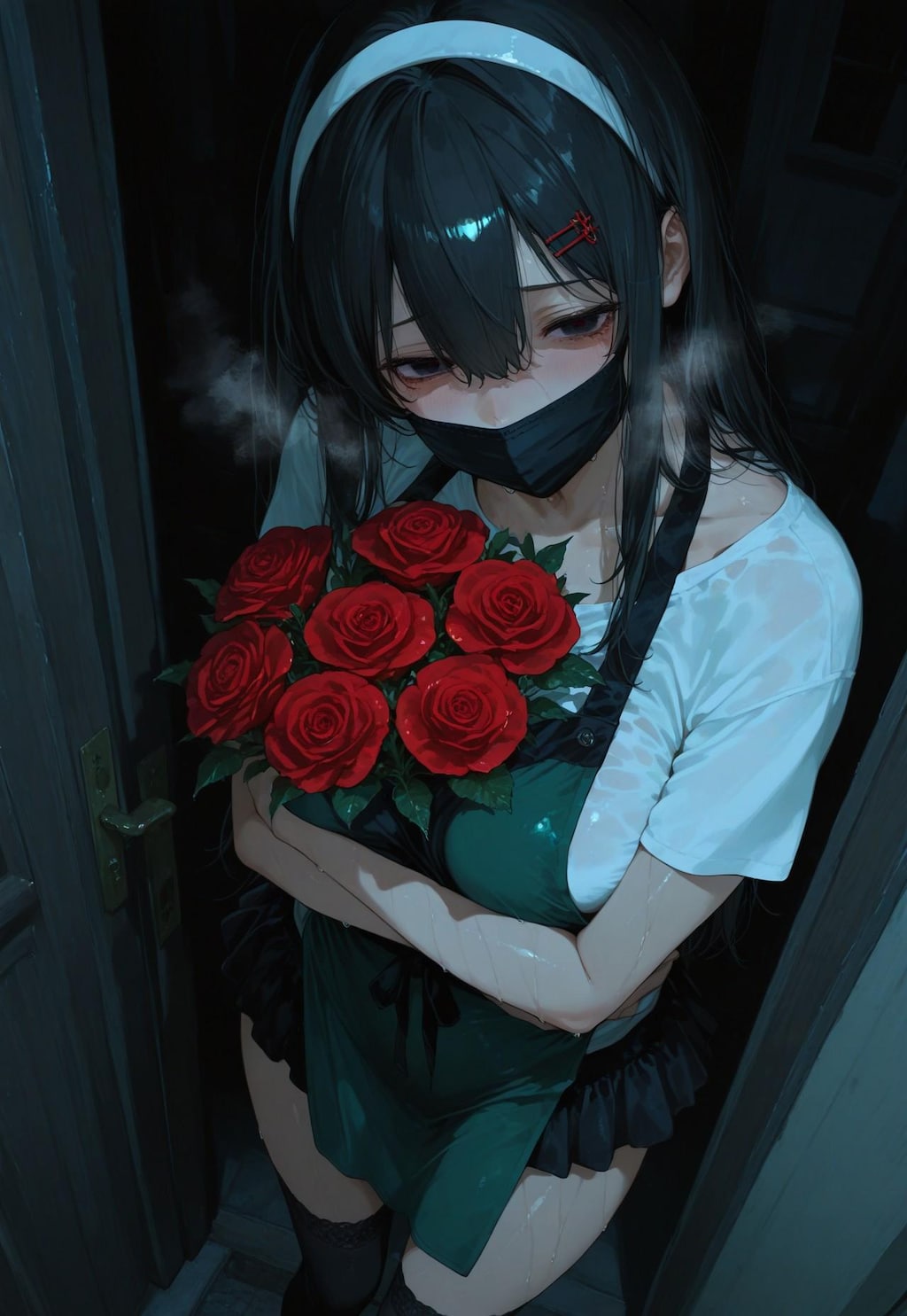 あ、あのご注文のお花を…