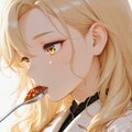 白コートでカレー 2枚目