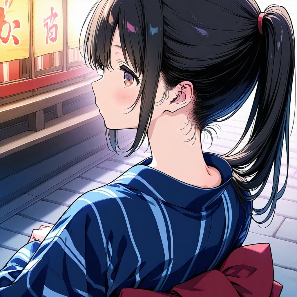 浴衣娘のうなじ