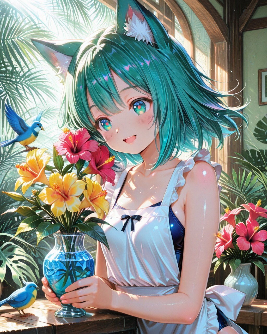 7枚）南国　花瓶