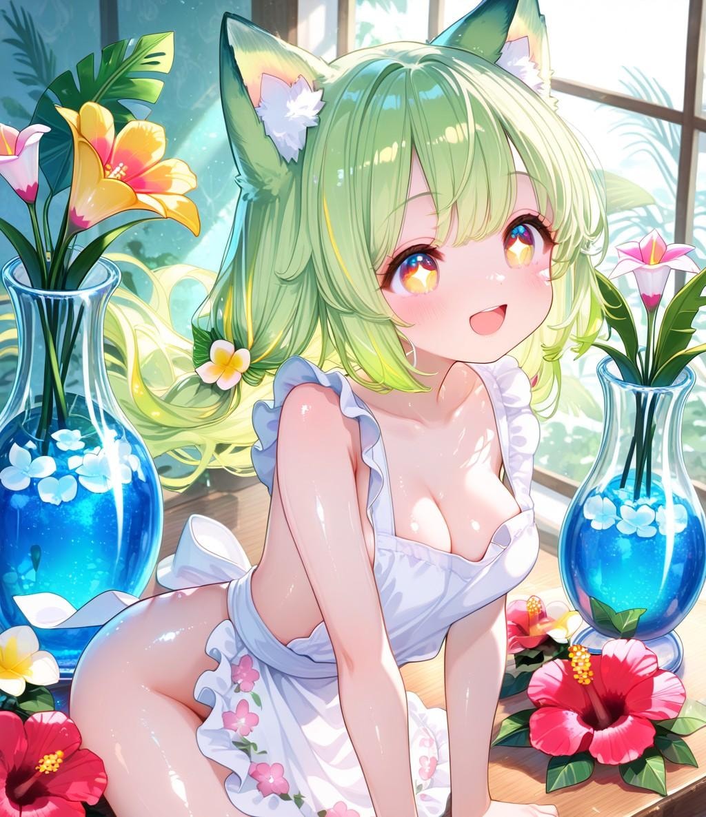 7枚）南国　花瓶