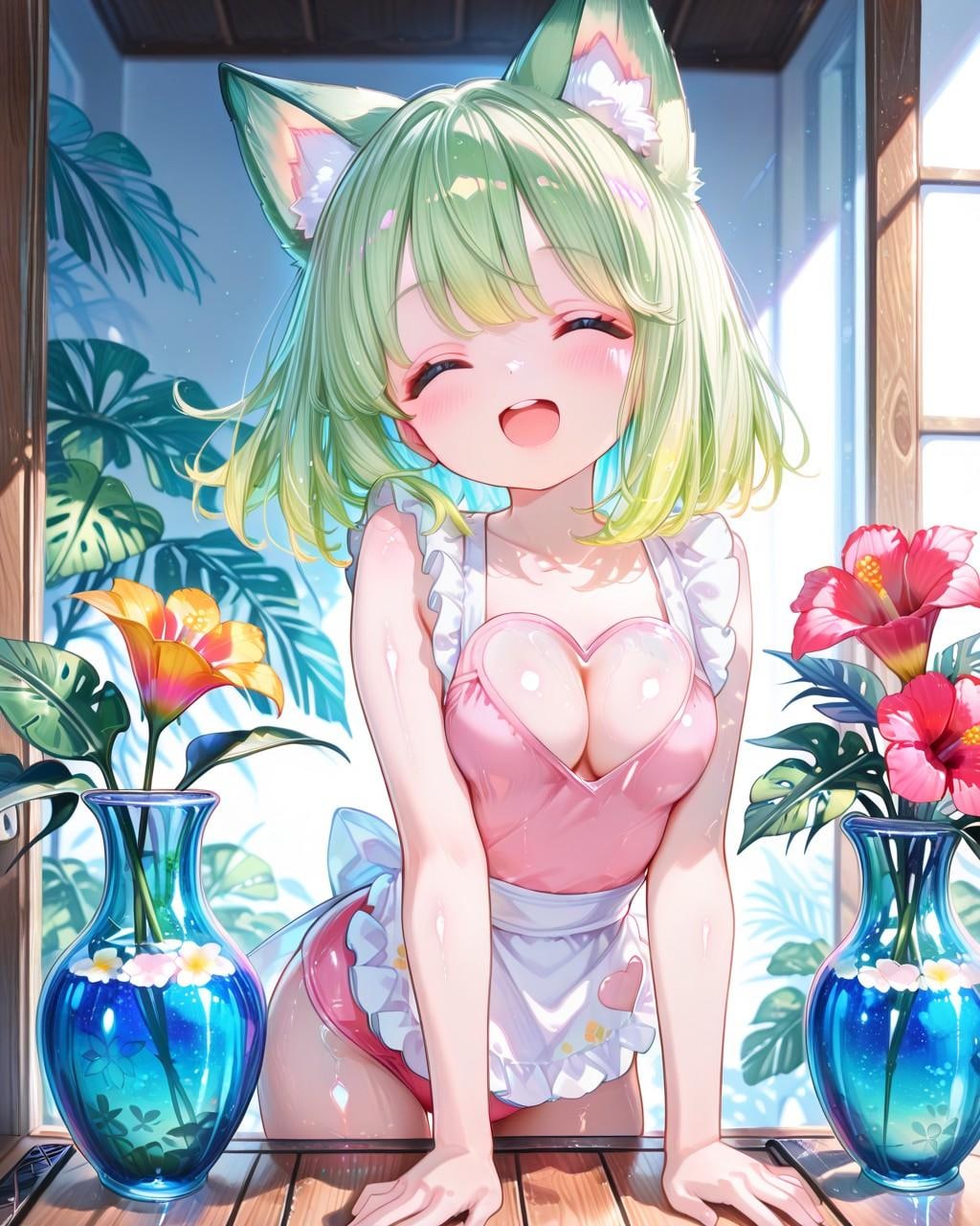 7枚）南国　花瓶