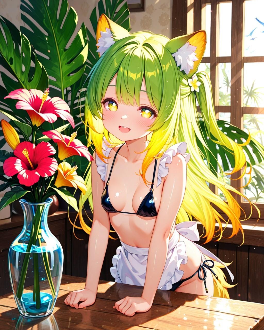 7枚）南国　花瓶