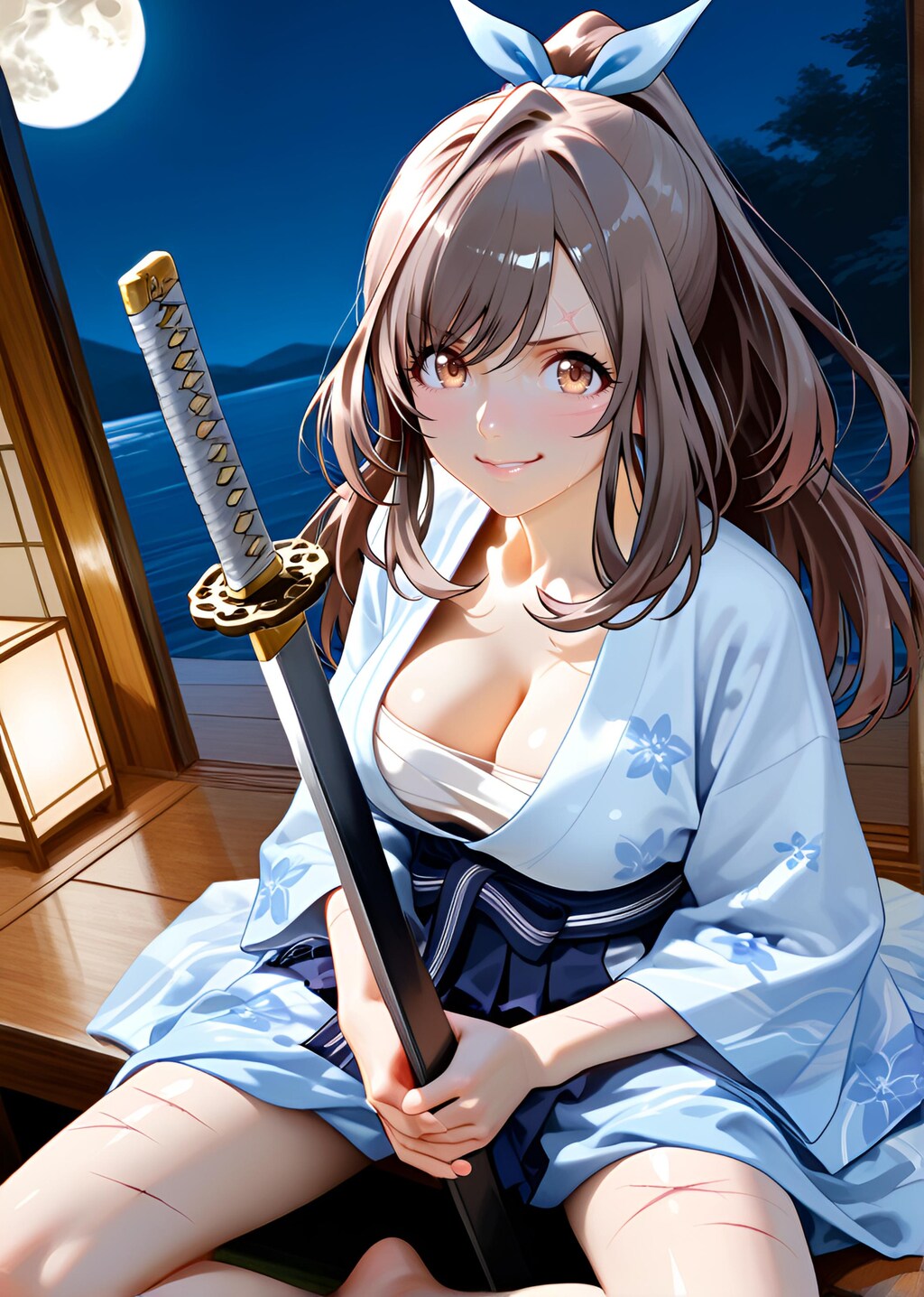 朝比奈月愛（AsahinaKagura）帯刀
