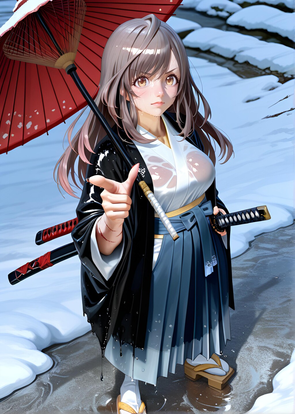 朝比奈月愛（AsahinaKagura）帯刀