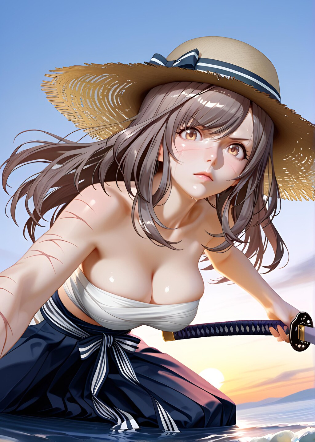 朝比奈月愛（AsahinaKagura）帯刀
