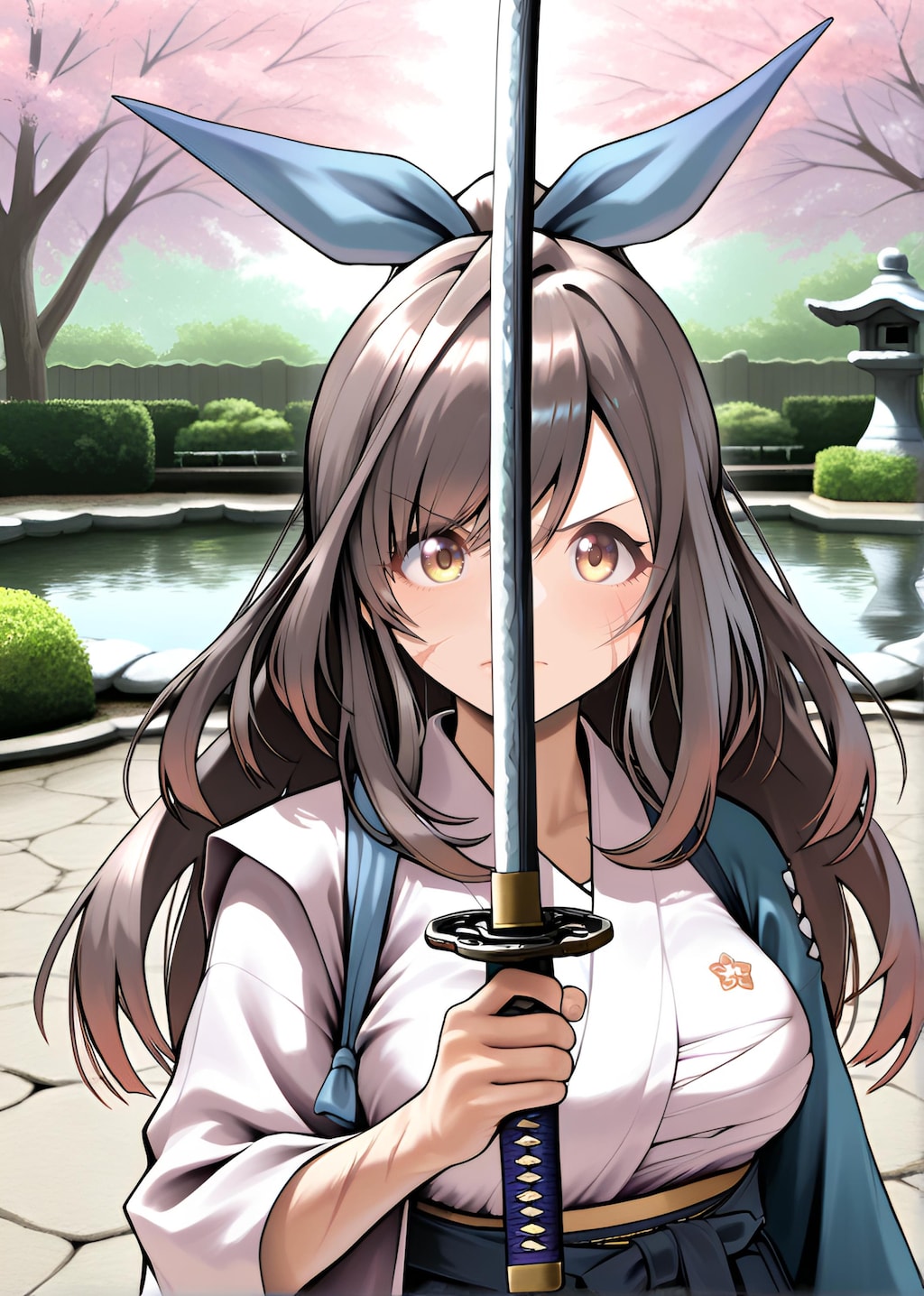 朝比奈月愛（AsahinaKagura）帯刀