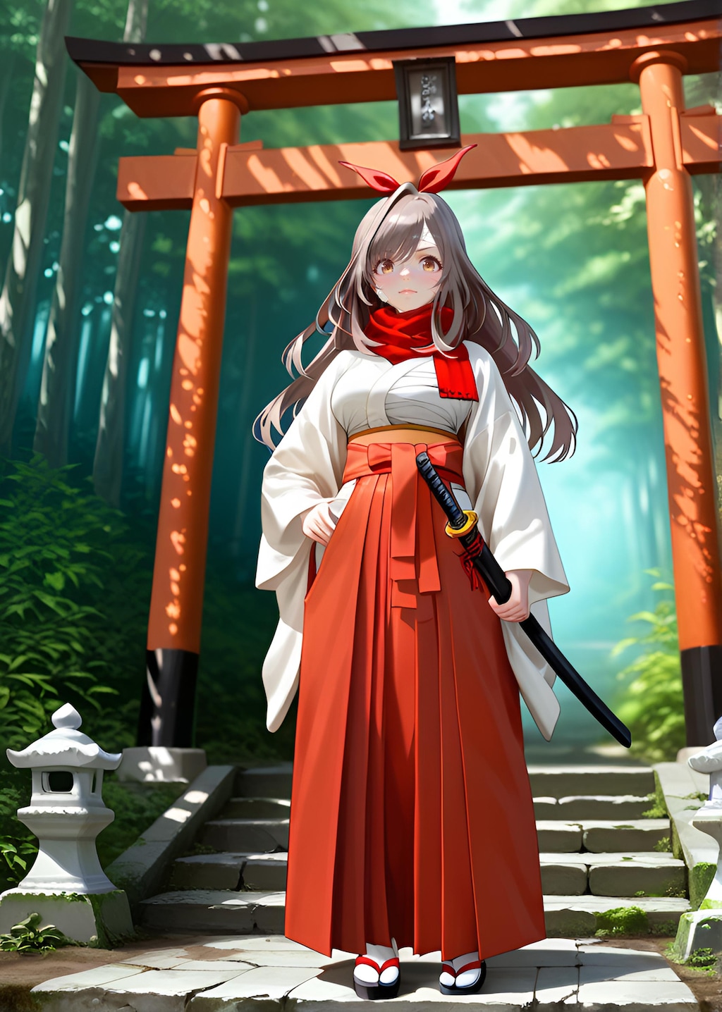 朝比奈月愛（AsahinaKagura）帯刀