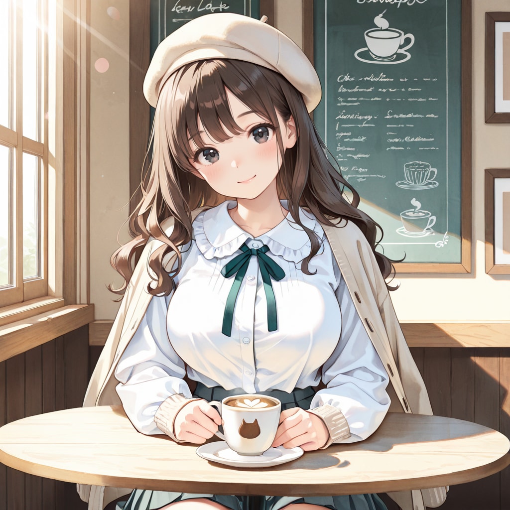 澪ちゃん、カフェにて