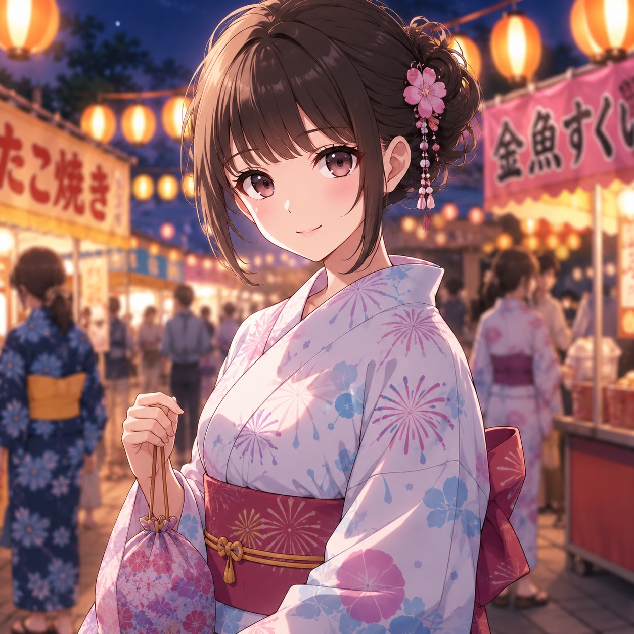 お祭り女子