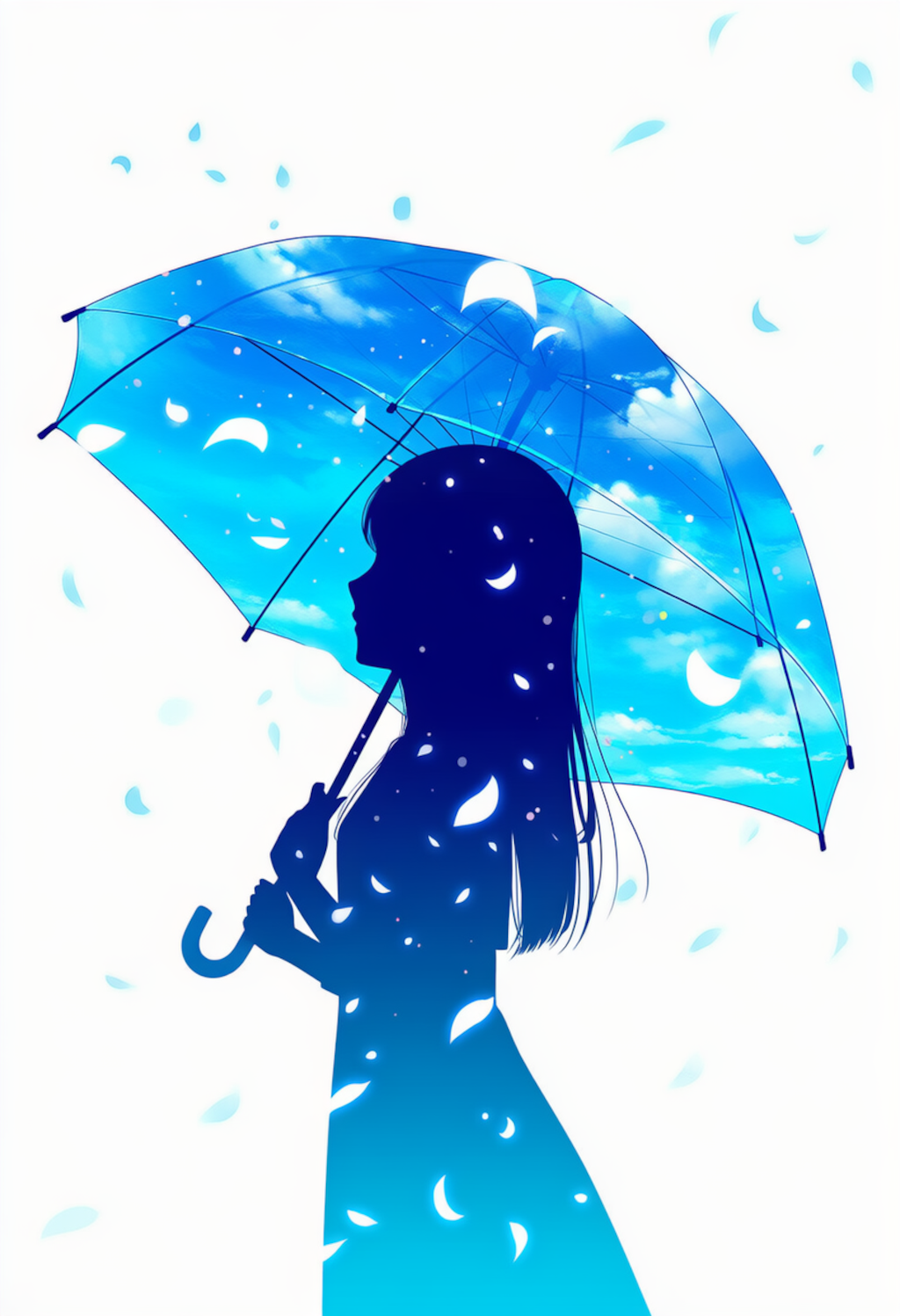 蒼空と傘