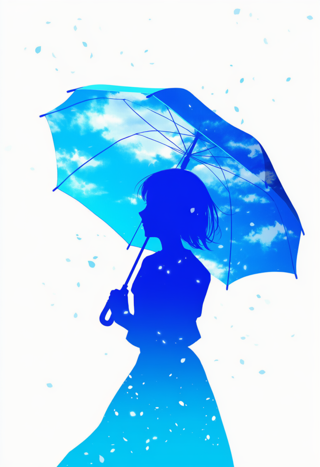 蒼空と傘
