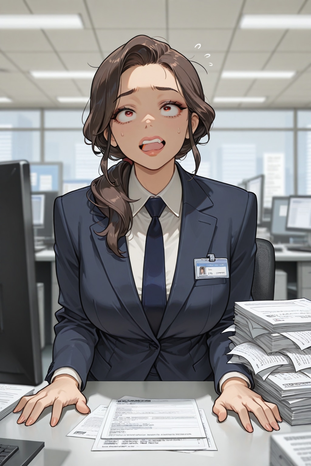 確定申告でパニクる女経営者💻