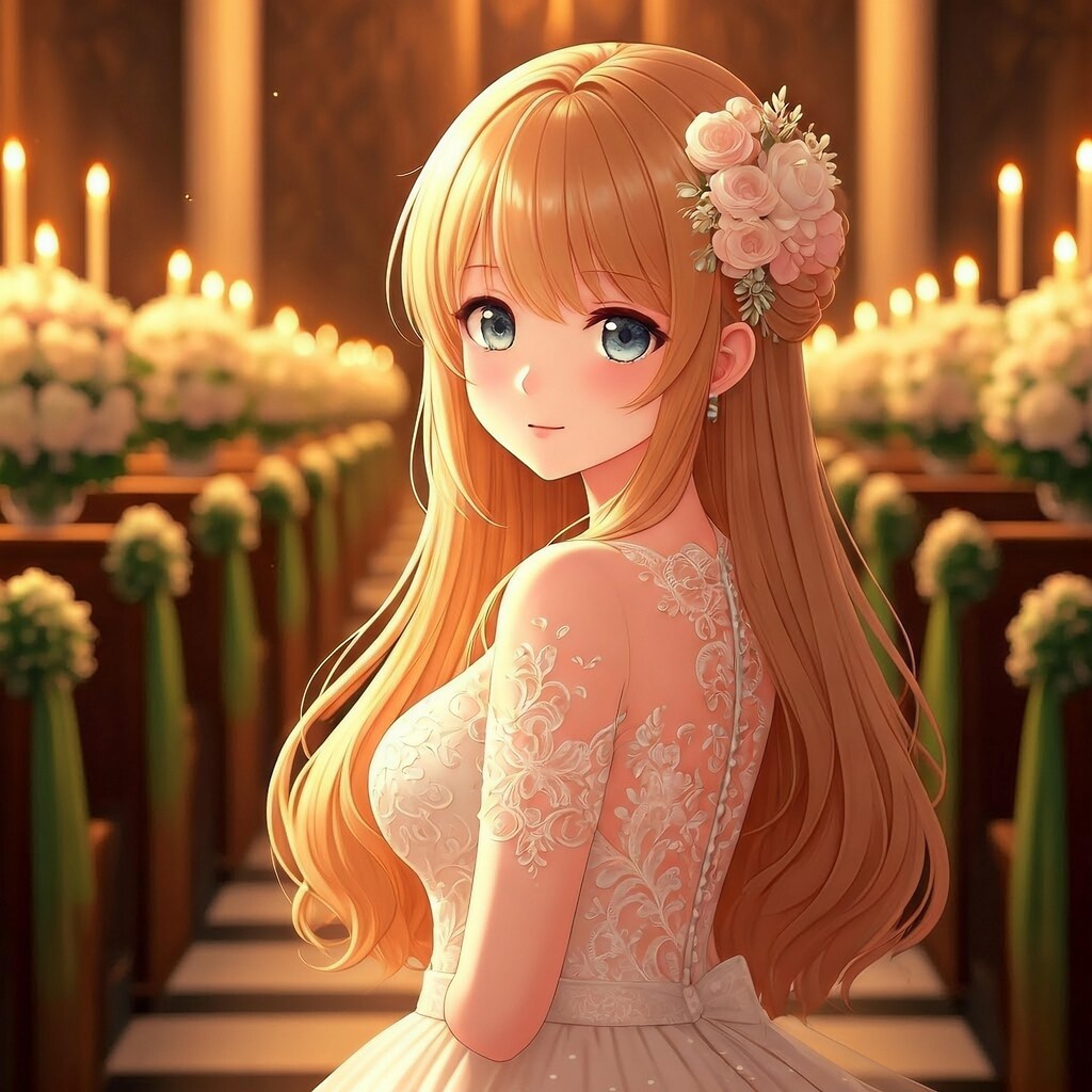 ピクセルちゃんの花嫁姿