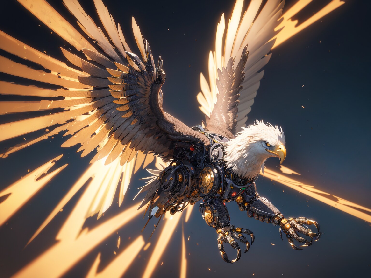 機械仕掛けの鷲 その② | の人気AIイラスト・グラビア