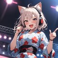 ネコミミ浴衣ライブにゃん X908 4枚目