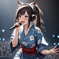 ネコミミ浴衣ライブにゃん X908 5枚目