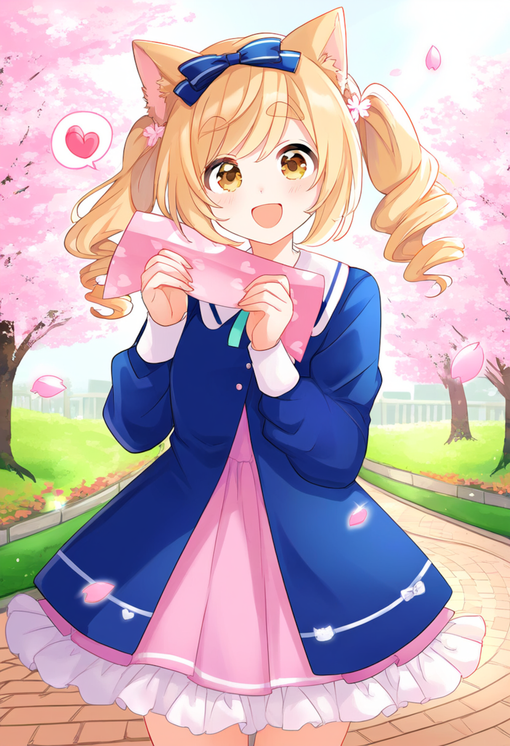 猫耳ツインテール