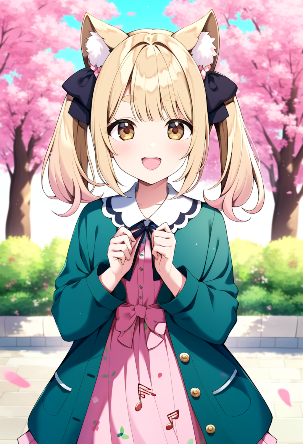 猫耳ツインテール