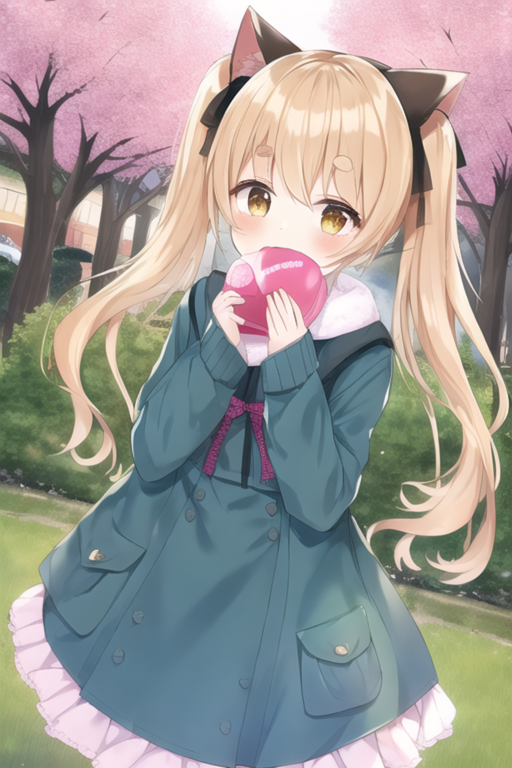 猫耳ツインテール