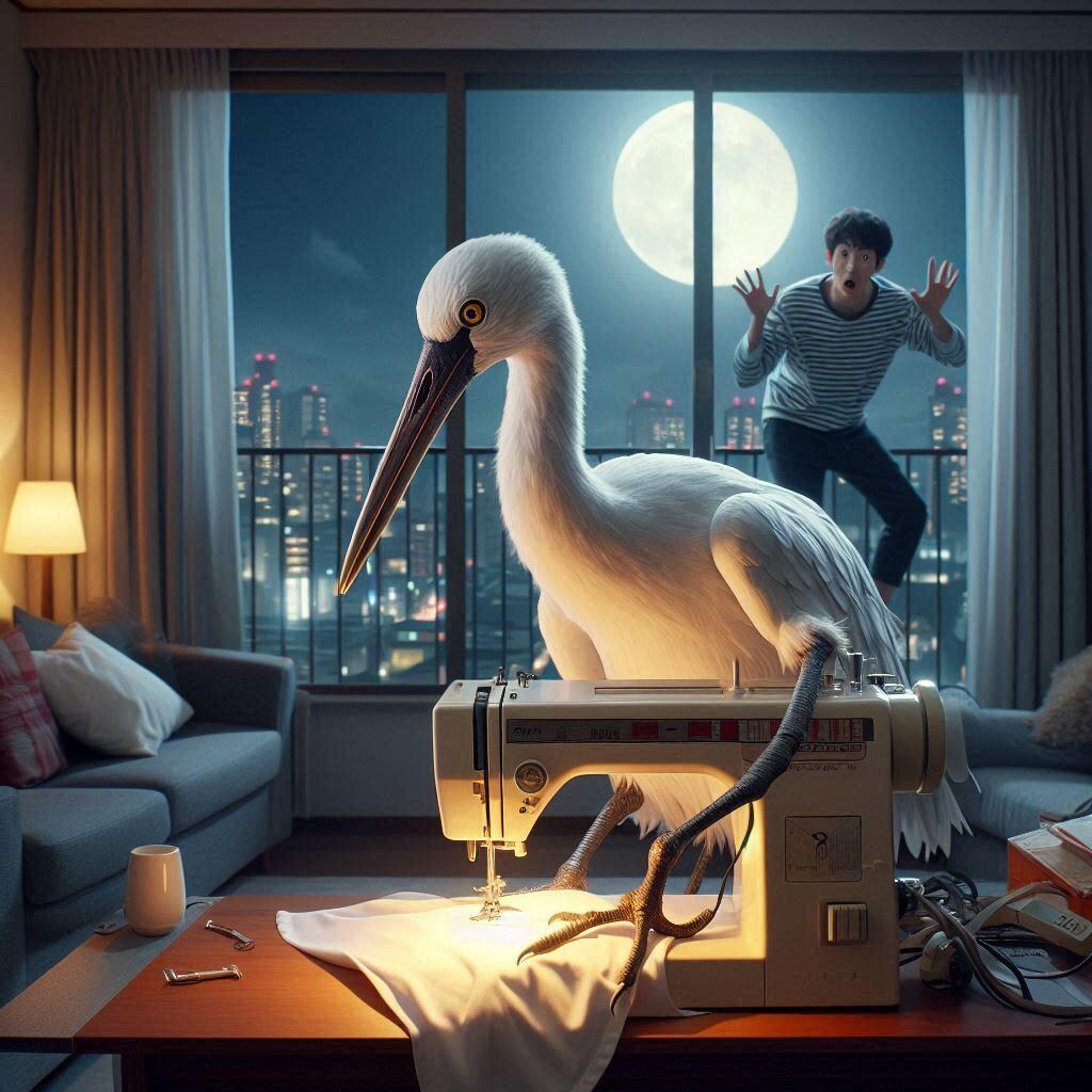 助けた鶴が恩返しに来た