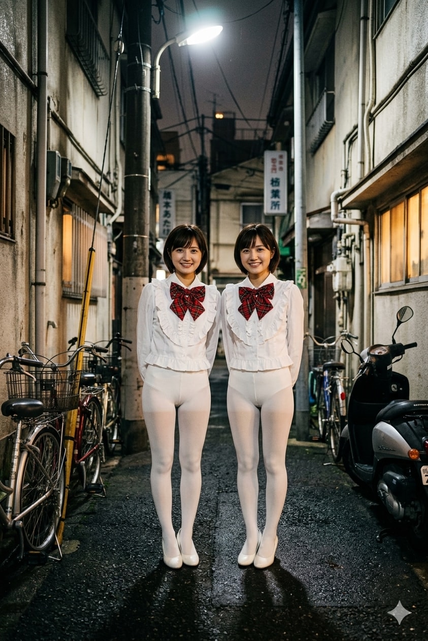 タイツで外出中