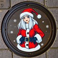 マンホール（クリスマスVer.） 4枚目