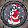 マンホール（クリスマスVer.） 2枚目