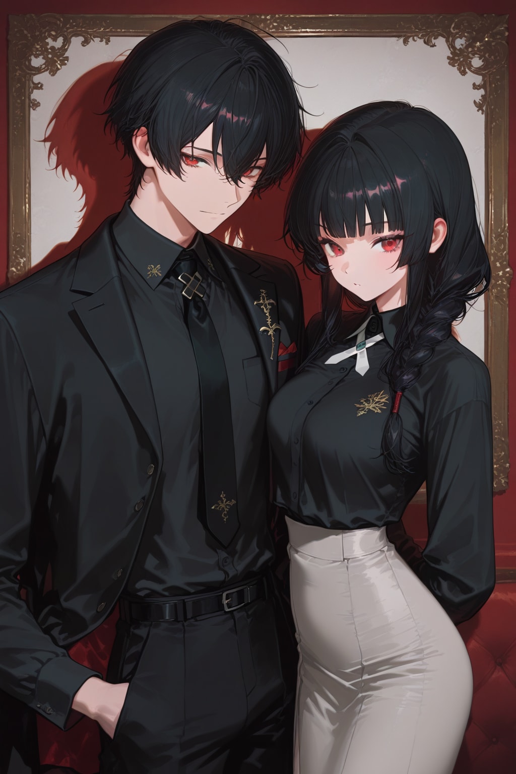 フォーマルな場所にて【黒】 | の人気AIイラスト・グラビア