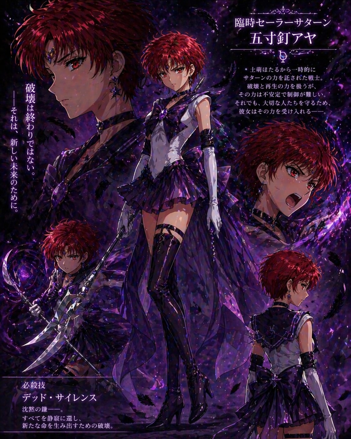 美少女戦士セーラーサターンアヤ第1話 | の人気AIイラスト・グラビア